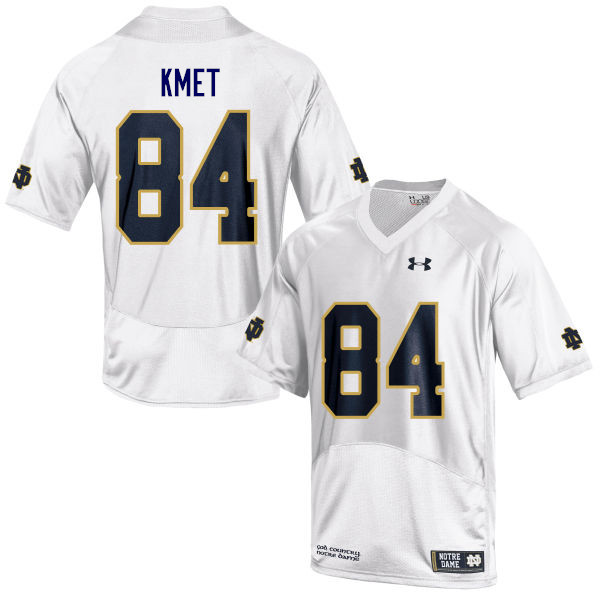 Men's NCAA Notre Dame Fighting Irish #84 Cole Kmet Stitched College Under Armour Authentic White Football Jersey QZ10C48IB